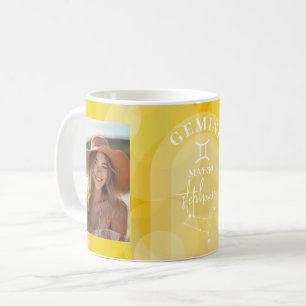 Taza De Café Astrología Gemini Rótulo Zodiaco Personalizado de