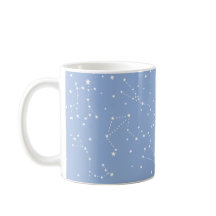 Astrología Pastel Azul Blanco Estrellas Constelaci