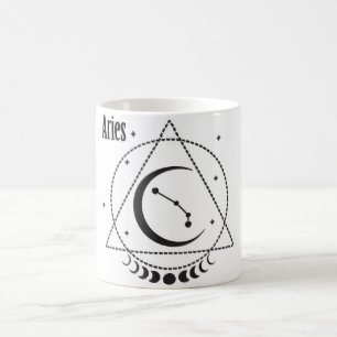 Taza De Café Astrología/Rótulo Zodiaco/Aries