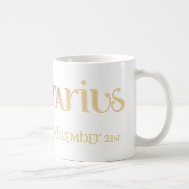 Taza De Café Astrología Sagittarius Zodiac d1 Mug (Derecha)