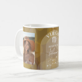 Taza De Café Astrología Virgo Rótulo Zodiac Personalizado de fo