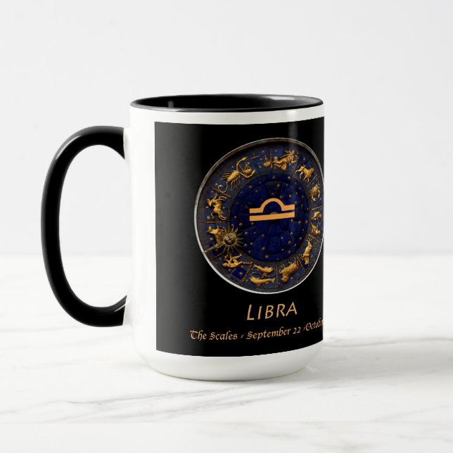 Taza de café astrológica del libra de Paul (Izquierda)