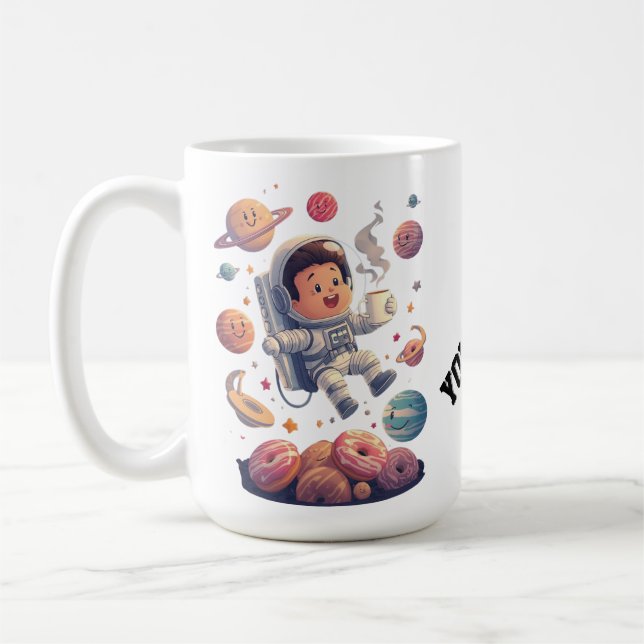 Taza De Café Astronaut Adventure Mug – Exploring the Galaxy (Izquierda)