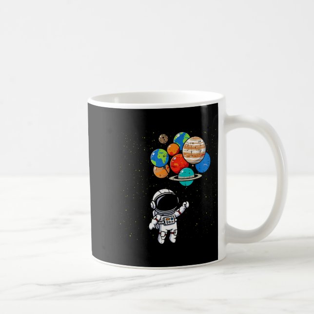Taza De Café Astronaut Planet Balloons Cute Space Galaxy Boys G (Derecha)