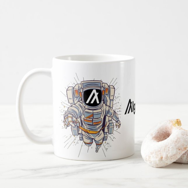 Taza De Café Astronauta Algorand Crypto (Con donut)