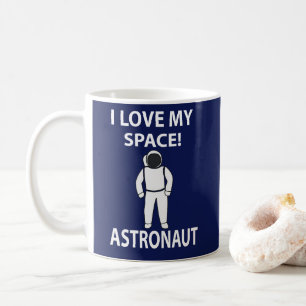 Taza De Café Astronauta Amo a mi astronauta espacial