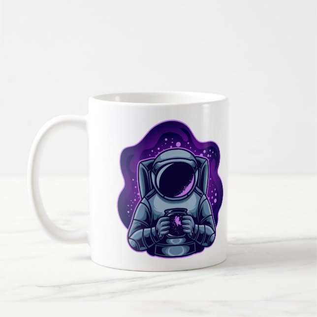Taza De Café Astronauta con mariposa (Izquierda)