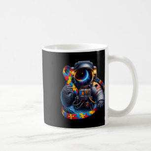 Taza De Café Astronauta de autismo Rib de Perro Rojo Amarillo