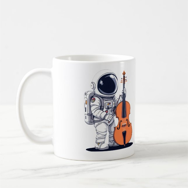 Taza De Café Astronauta de Cello Player Mug (Izquierda)