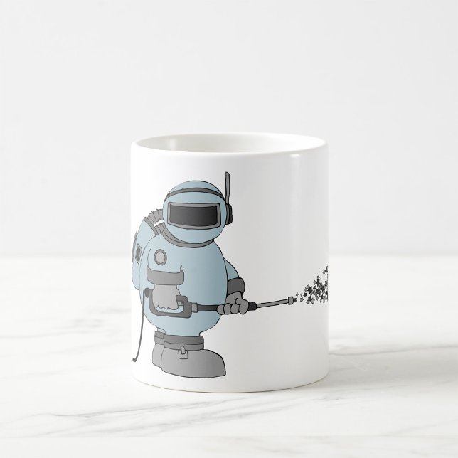 Taza De Café Astronauta de ciencia ficción Space Janitor Sprayi (Subido por el creador)