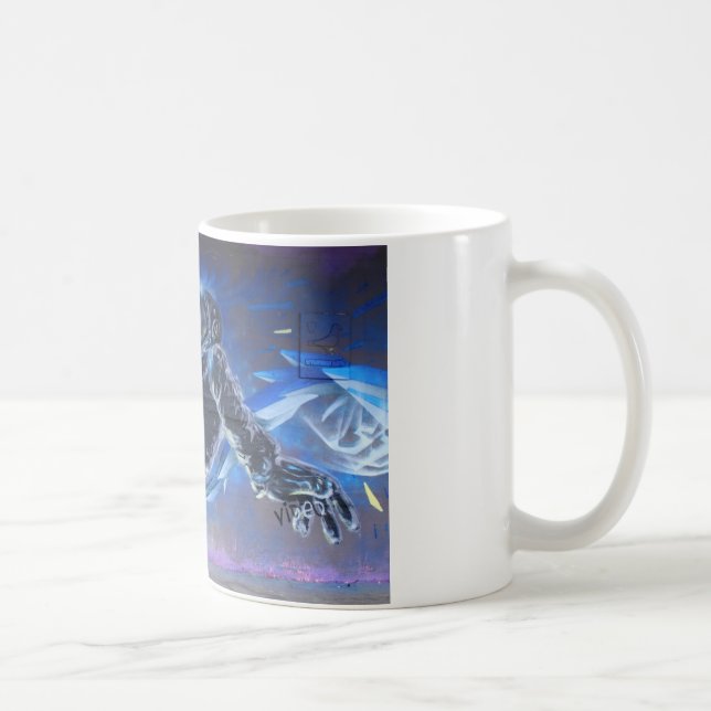Taza De Café Astronauta del graffiti (Derecha)