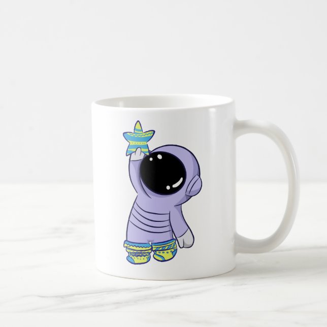 Taza De Café Astronauta en diferentes calcetines (Derecha)