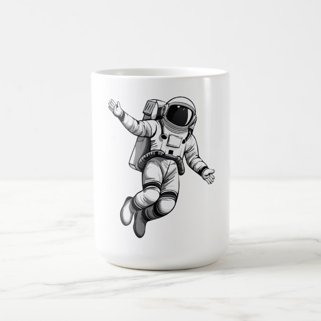 Taza De Café Astronauta en el espacio (Centro)