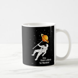 Taza De Café Astronauta En El Planeta Espacial Lollipop Gracios