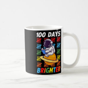 Taza De Café Astronauta espacial 100 días más brillante