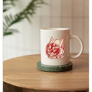 Taza De Café Astronauta gato vintage