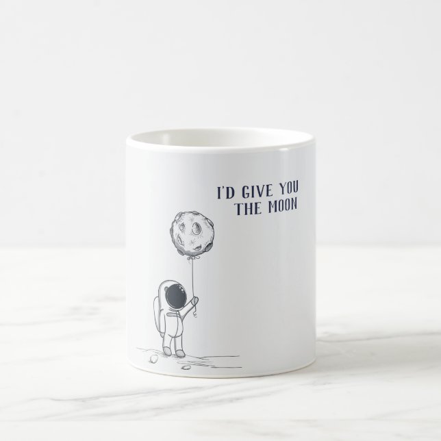 Taza De Café Astronauta inteligente y romántico (Centro)