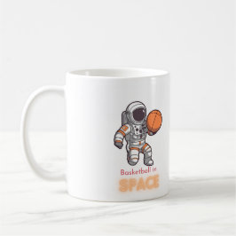 Taza De Café Astronauta jugando baloncesto en Space Mug
