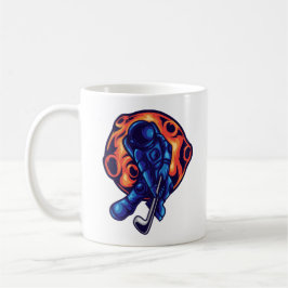 Taza De Café Astronauta Jugando Golf