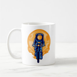 Taza De Café Astronauta montando una bicicleta