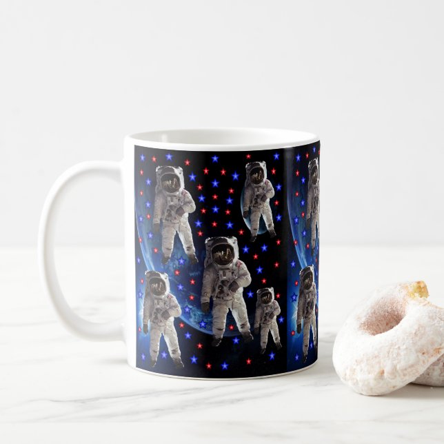 Taza De Café Astronauta Mug (Con donut)