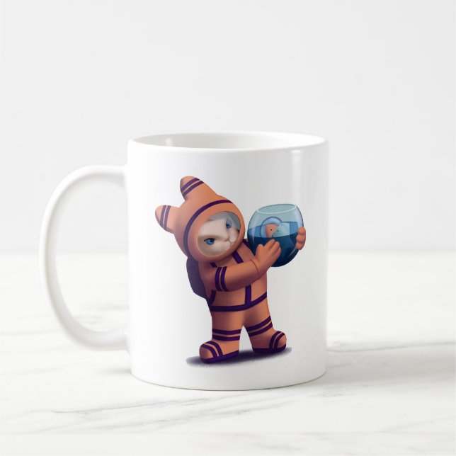 Taza De Café Astronauta pequeño (Izquierda)