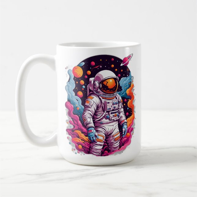 Taza De Café Astronauta perdido en galaxia (Izquierda)