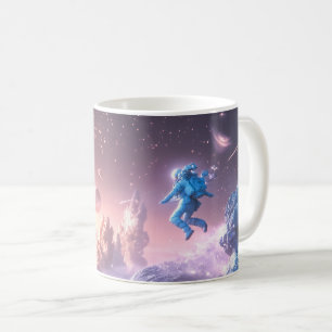 Taza De Café Astronauta saltando