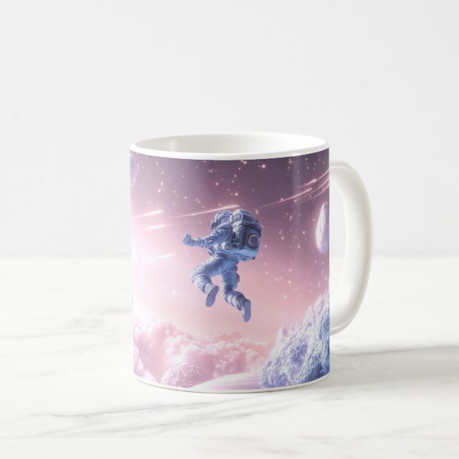 Taza De Café Astronauta saltando (Anverso derecho)