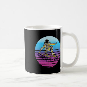 Taza De Café Astronauta Skateboarding Truco Espacial Movimiento