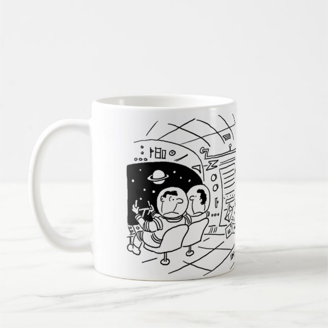 Taza De Café Astronauta sorprendido de ver el correo entregado (Izquierda)