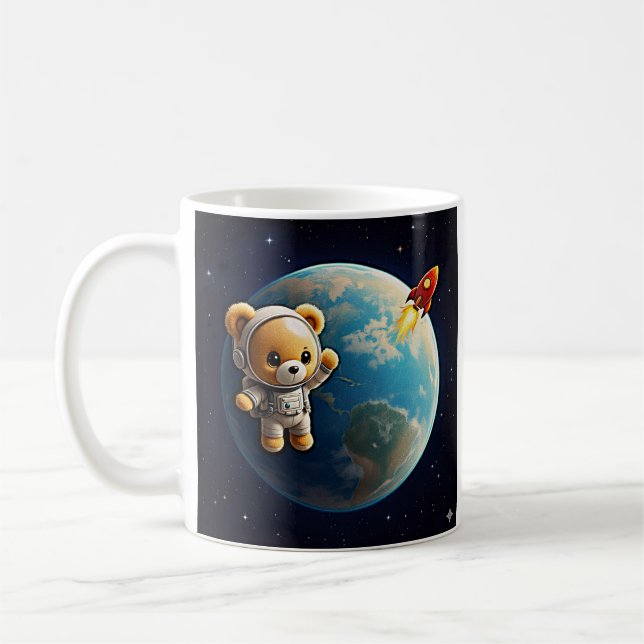 Taza De Café Astronauta Teddy (Izquierda)