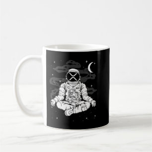 Taza De Café Astronauta Yoga Ripple XRP Crypto Coin HODL