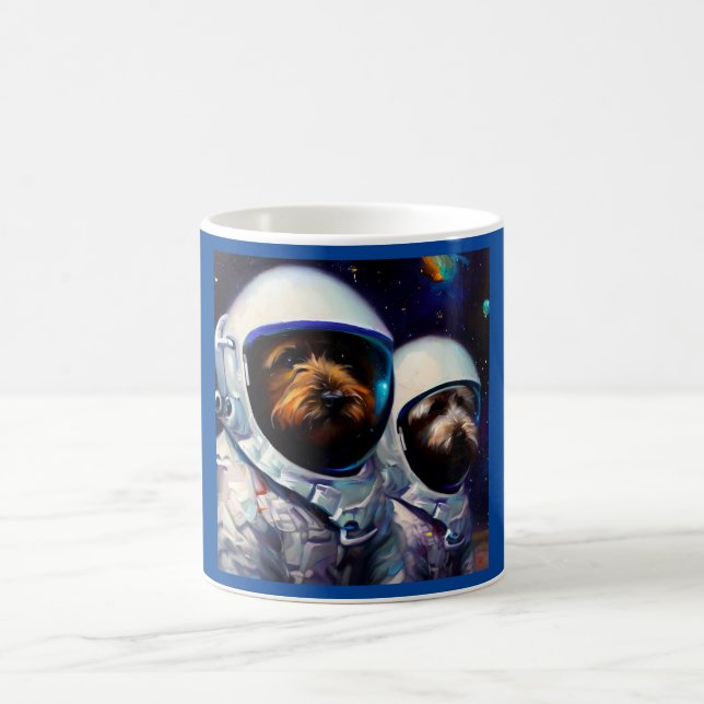 Taza De Café Astronautas de perros (Centro)