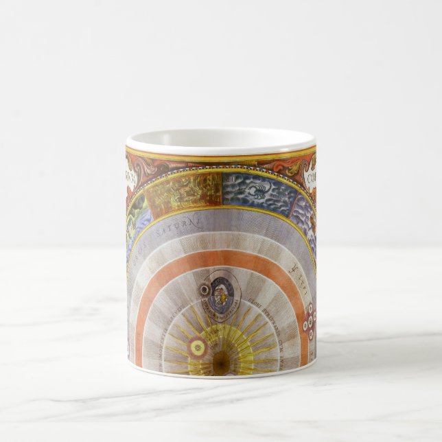 Taza De Café Astronomía de época Planisfera Copernicana Celesti (Centro)