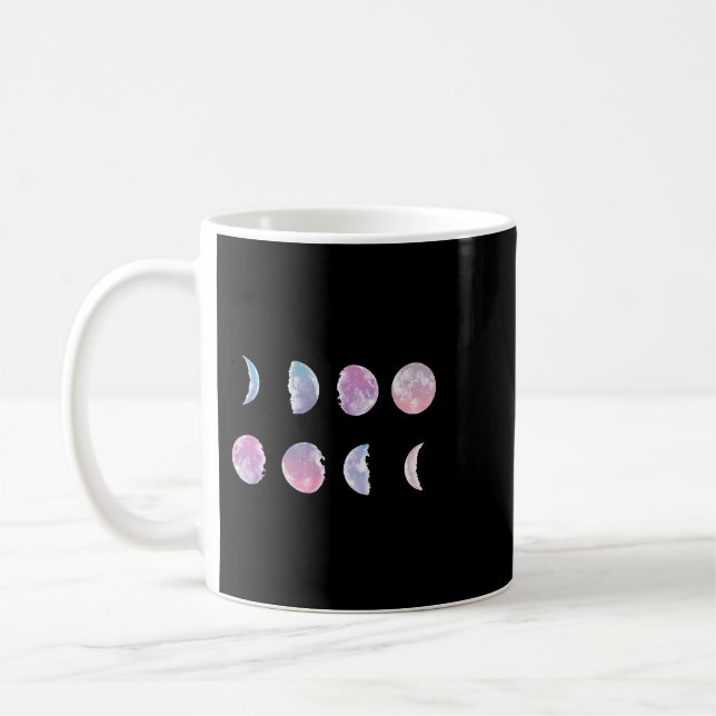 Taza De Café Astronomía Lover Fases Lunares Espacio Astro Luna  (Izquierda)
