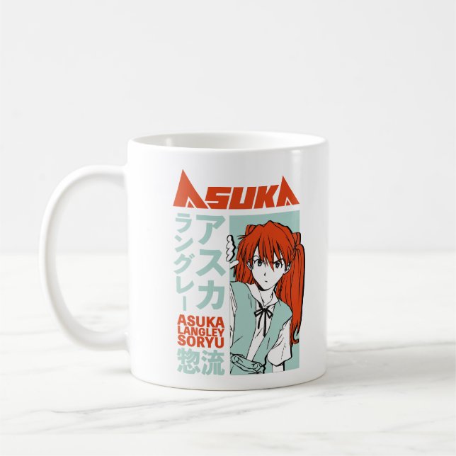 Taza De Café Asuka Langley Nge T - Shirt (Izquierda)