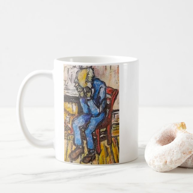 Taza De Café At Eternity's Gate Miniature Painting (Con donut)