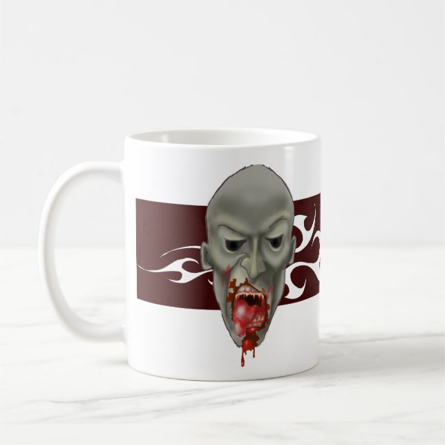 Taza De Café Ataque a Ghoulish Zombie (Izquierda)