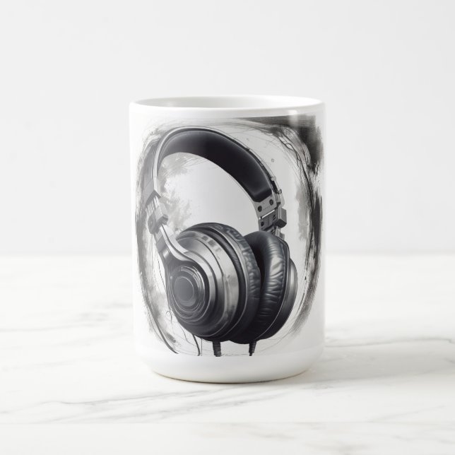 Taza De Café Ataque de arte para auriculares (Centro)