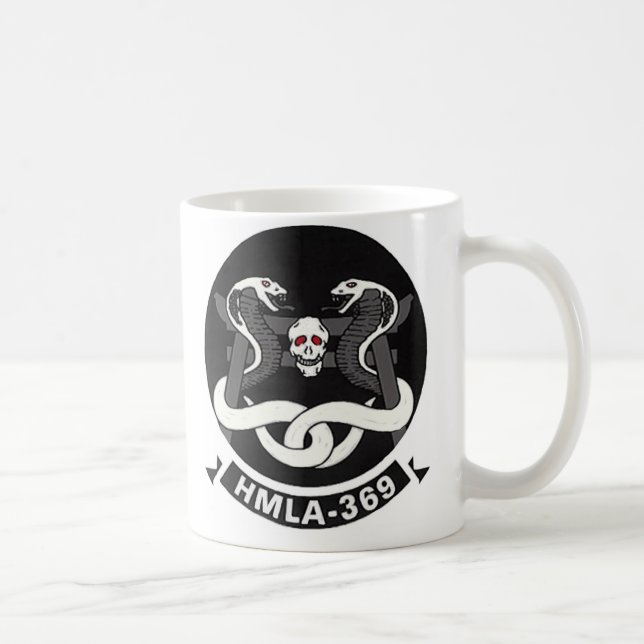 Taza De Café Ataque marino Squadron-369 de la luz del (Derecha)