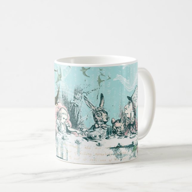 Taza De Café Ataque rosado del Fiesta del té de Maravilla Aqua (Anverso derecho)