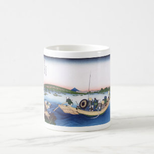 Taza De Café Atardecer a través del puente Ryogoku