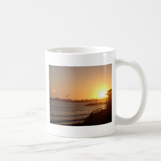 Taza De Café Atardecer al lado del faro (Derecha)