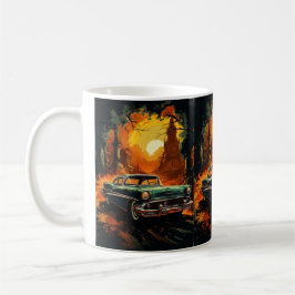 Taza De Café Atardecer de Corredor Vintage