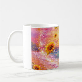 Taza De Café Atardecer de Paz Infinita: Girasoles Mágicos 
