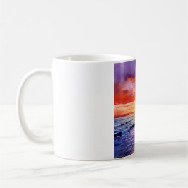 Taza De Café Atardecer de playa tropical #1 Mug