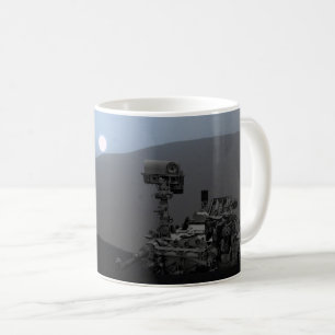 Taza De Café Atardecer en el Rover de la curiosidad de Marte