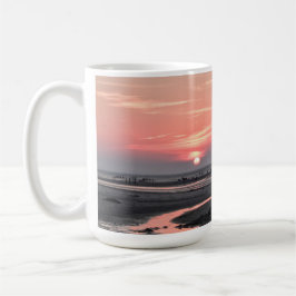 Taza De Café Atardecer en la playa de Mayflower
