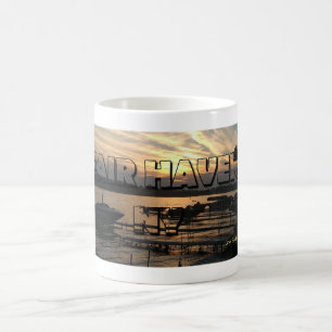 Taza De Café Atardecer impresionante en el lago en Fair Haven B